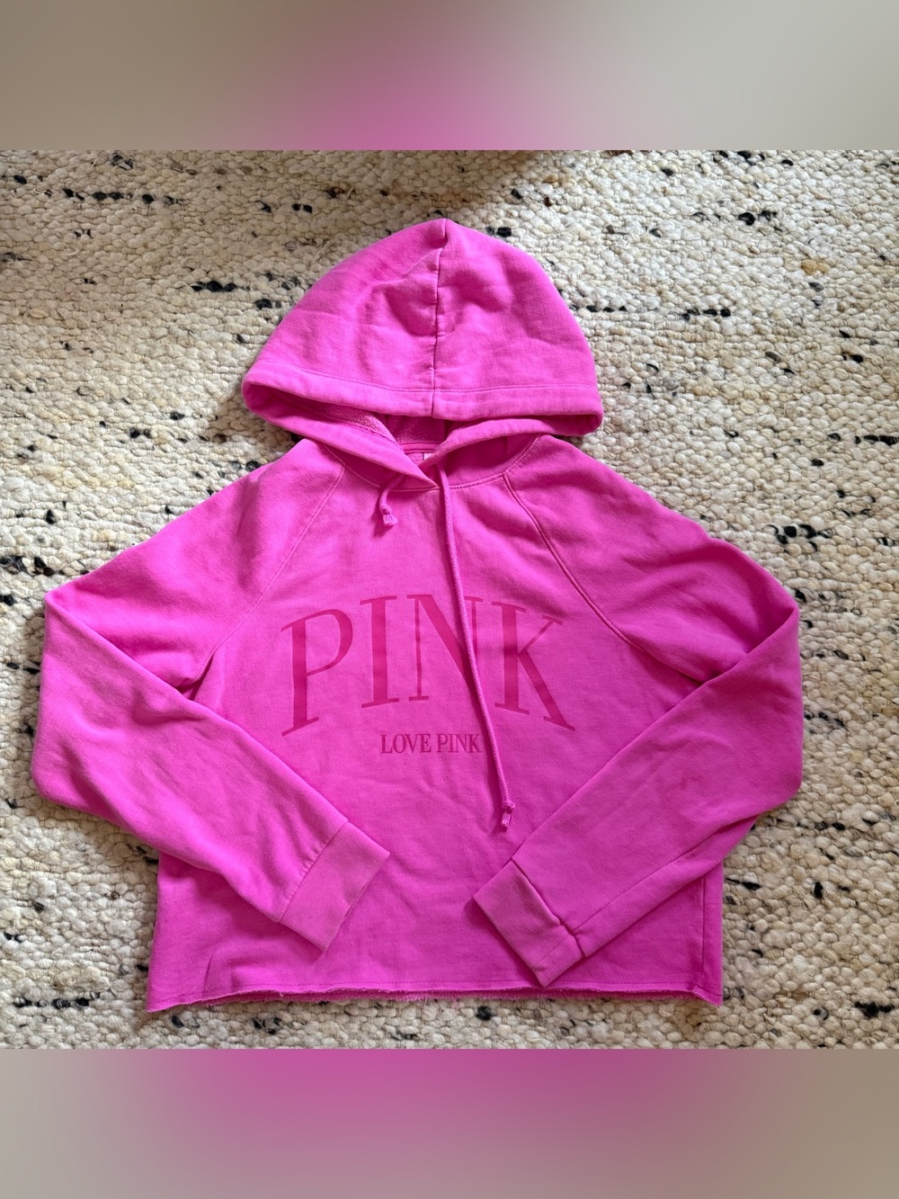 Cropped Love PINK Hoodie size small